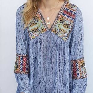 Linne Embroidered Tunic Dress